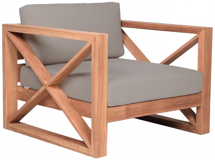 

    
Contemporary Grey Wood Fabric Patio Sofa Set-4PCS Meridian Furniture Anguilla 352Grey-S-4PCS
