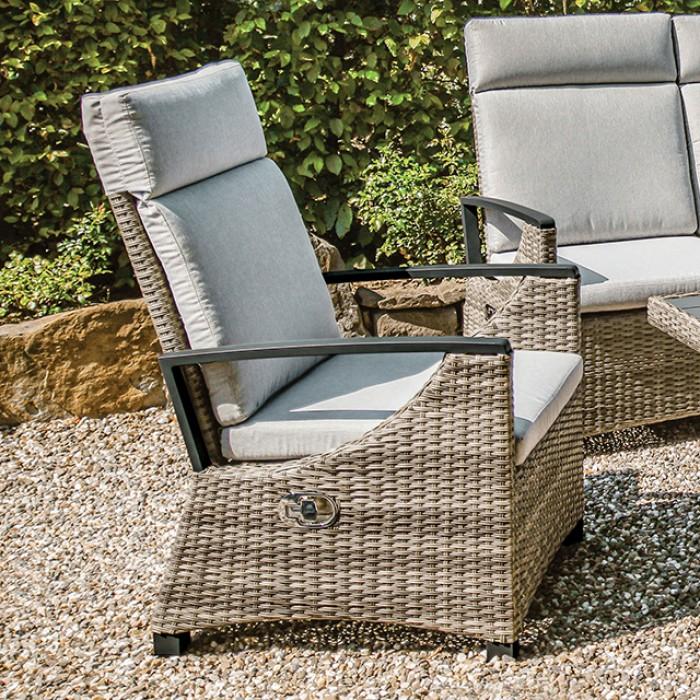 

    
Contemporary Gun Metal/Brown/Gray Aluminum Patio Chair Furniture of America Antigua GM-1005
