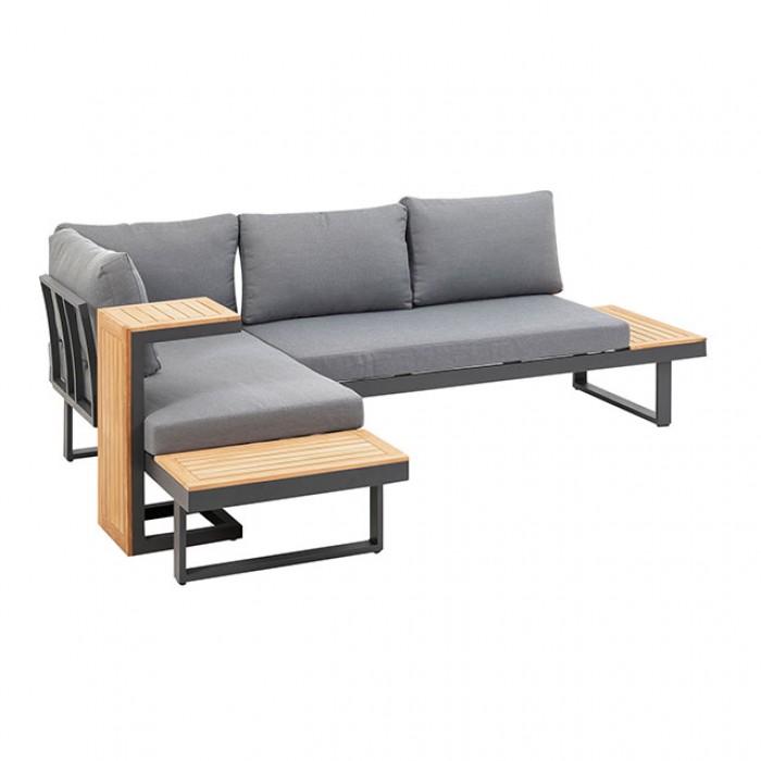 

                    
Furniture of America Samara Patio Modular Sectional 3PCS GM-1008-3PCS Patio Modular Sectional Metal/Natural/Gray Fabric Purchase 
