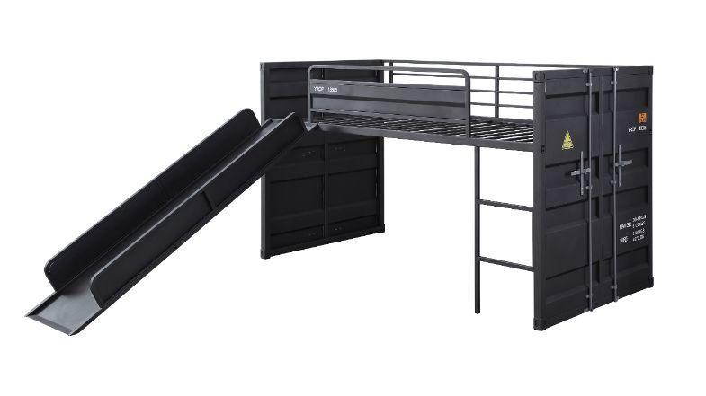 

    
Acme Furniture Cargo Twin Loft Bed Gunmetal 38305

