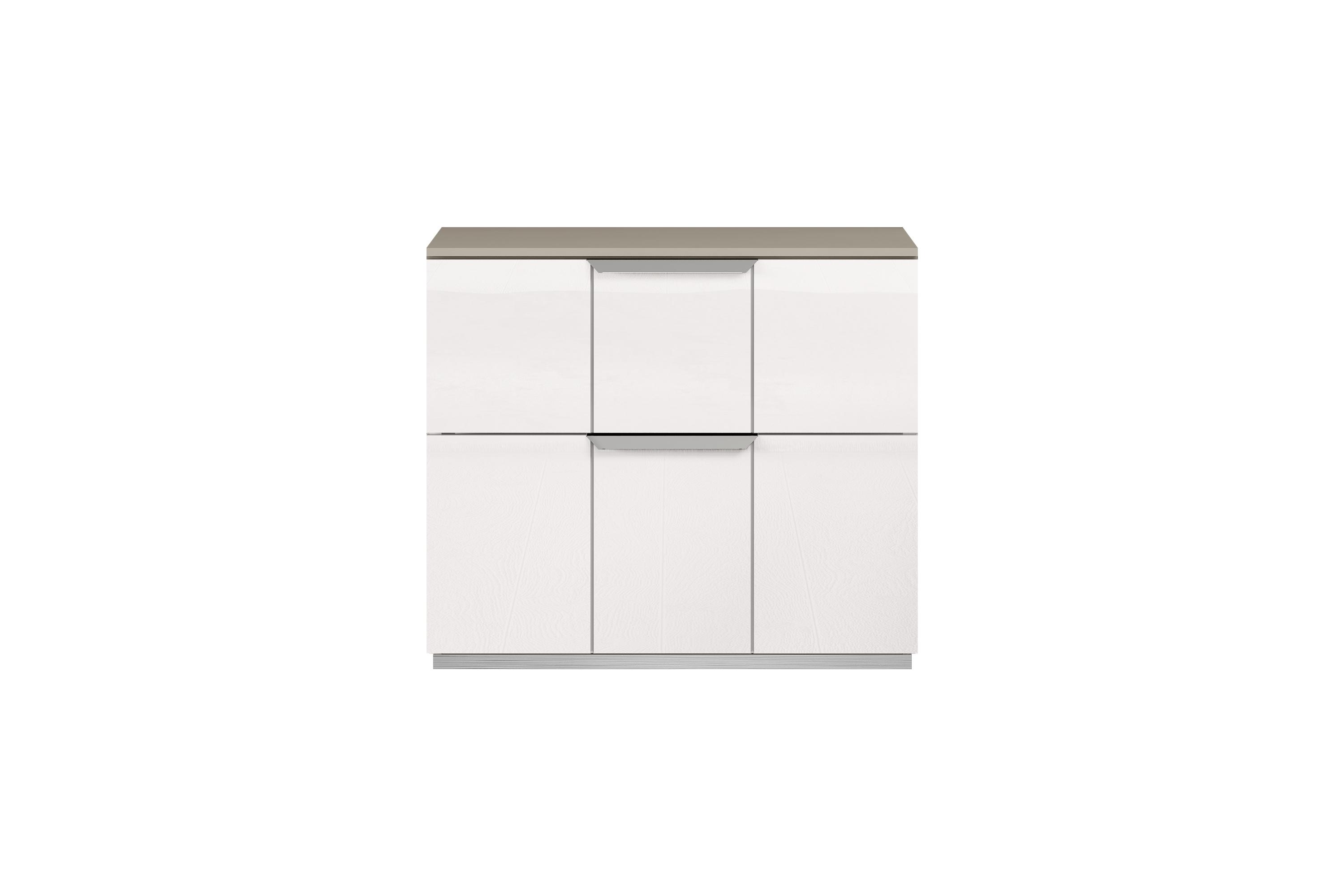 

    
Contemporary High Gloss White Solid Wood Nightstand WhiteLine NS1723-WHT Daisy
