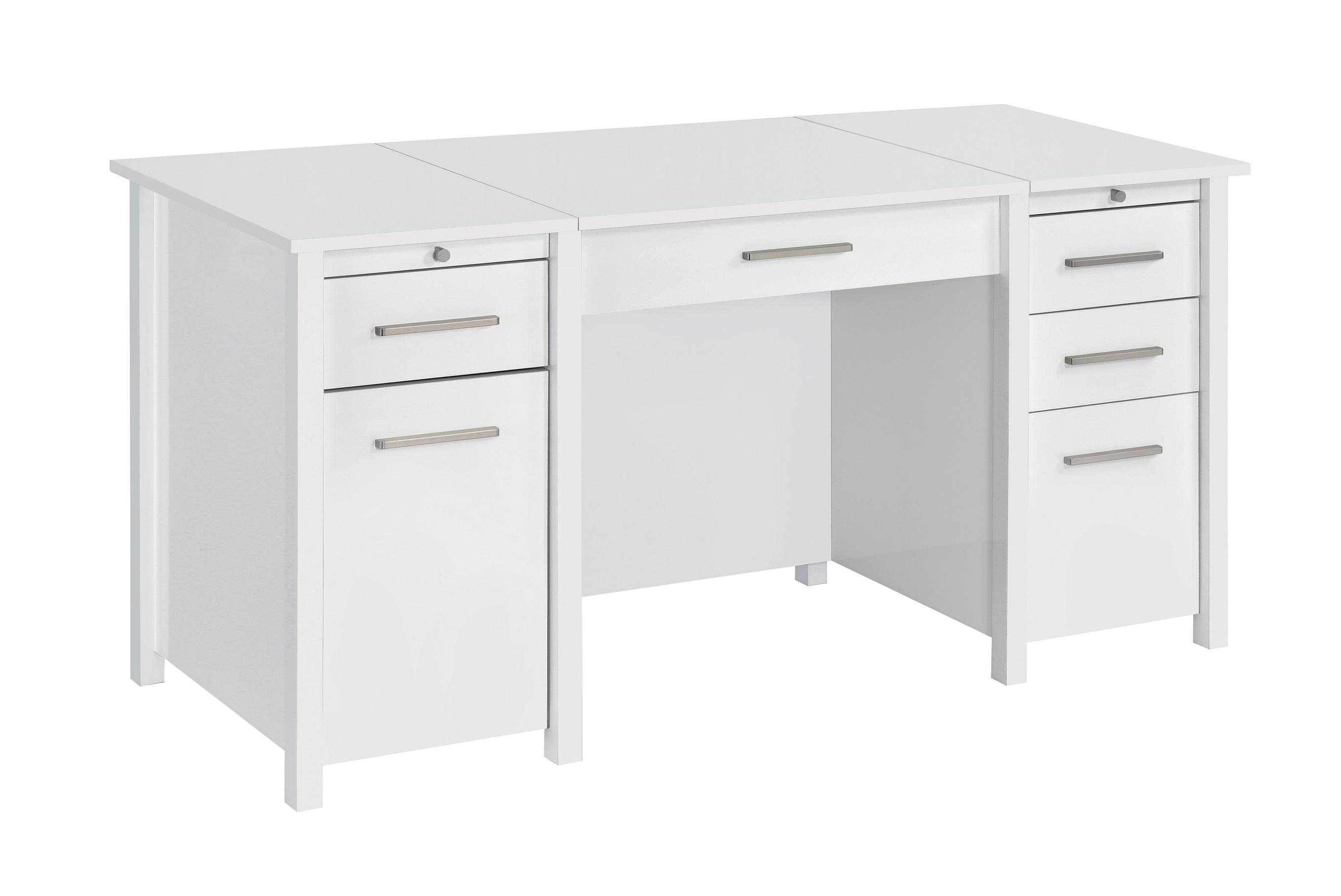 

    
Contemporary High Gloss White Wood Lift Top Office Desk Coaster 801573 Dylan
