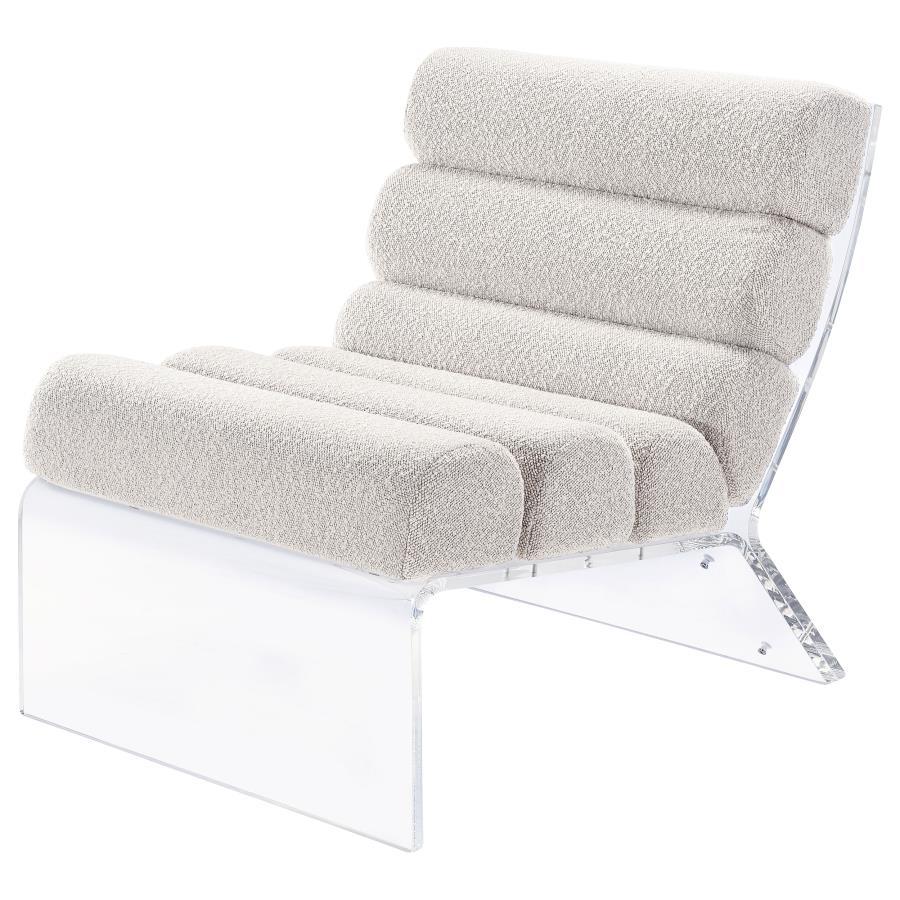 

    
 Order  Contemporary Ivory Acrylic Armless Chair Coaster Serreta 903161

