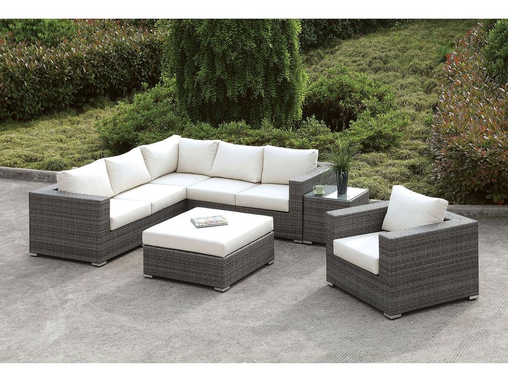 Furniture of America CM-OS2128-SET10 Somani Sectional Sofa Set