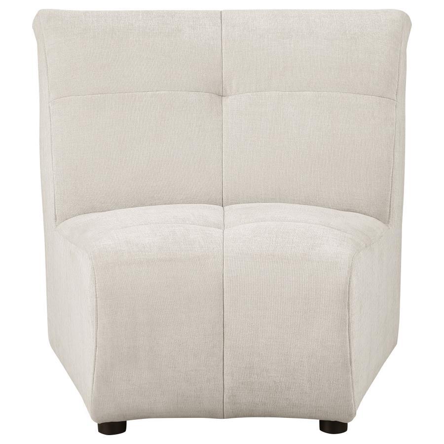 

        
Coaster Charlotte Armless Chair 551300AC Armless Chair Ivory Fabric 62151199898949

