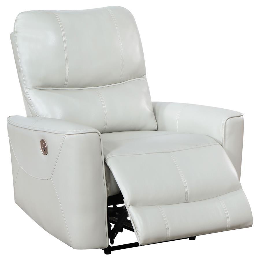 

                    
Coaster Greenfield Power Recliner Chair 610263P-C Power recliner Ivory Leatherette Purchase 

