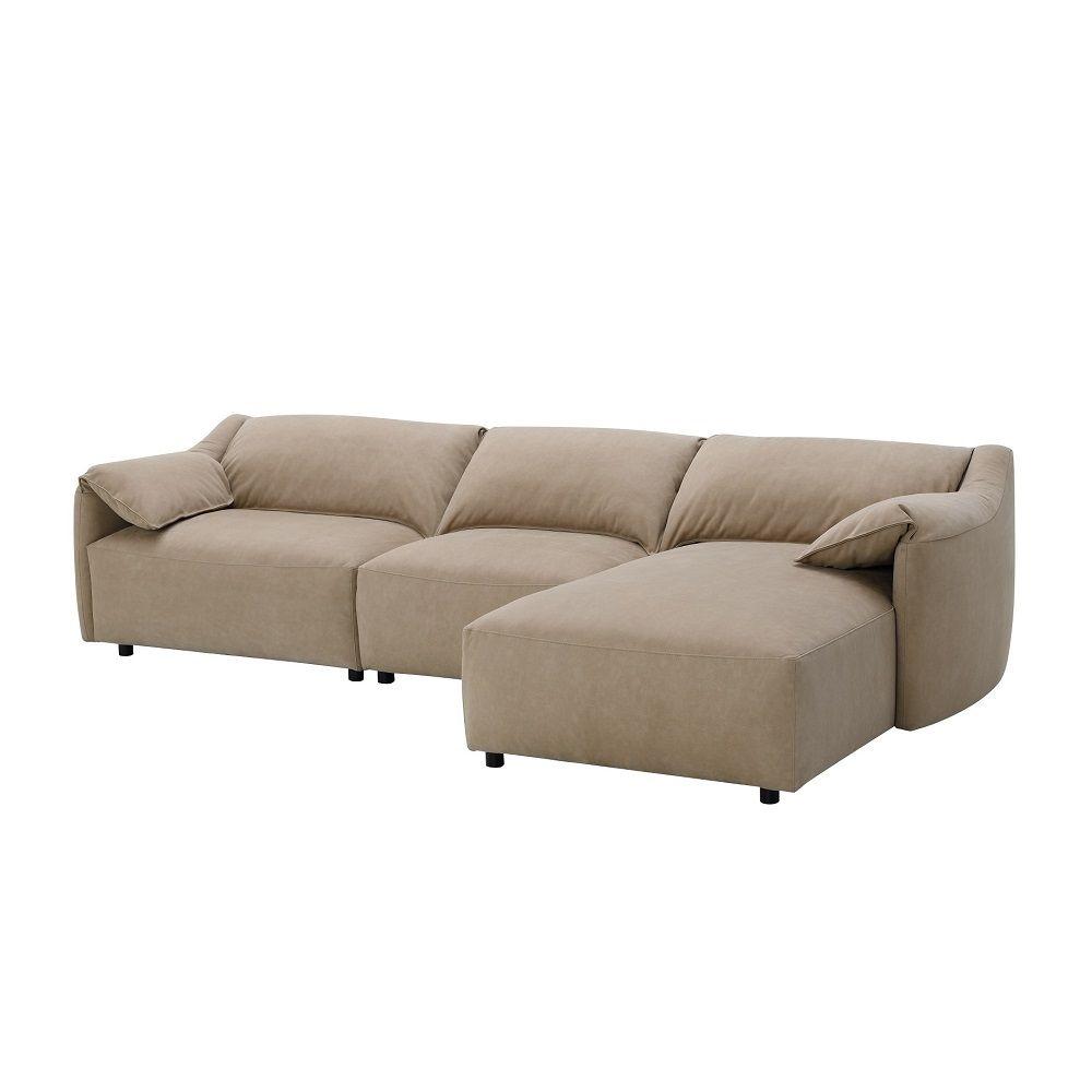 

    
Acme Furniture Veata Sectional Sofa LV03090 Sectional Sofa Light Brown LV03090
