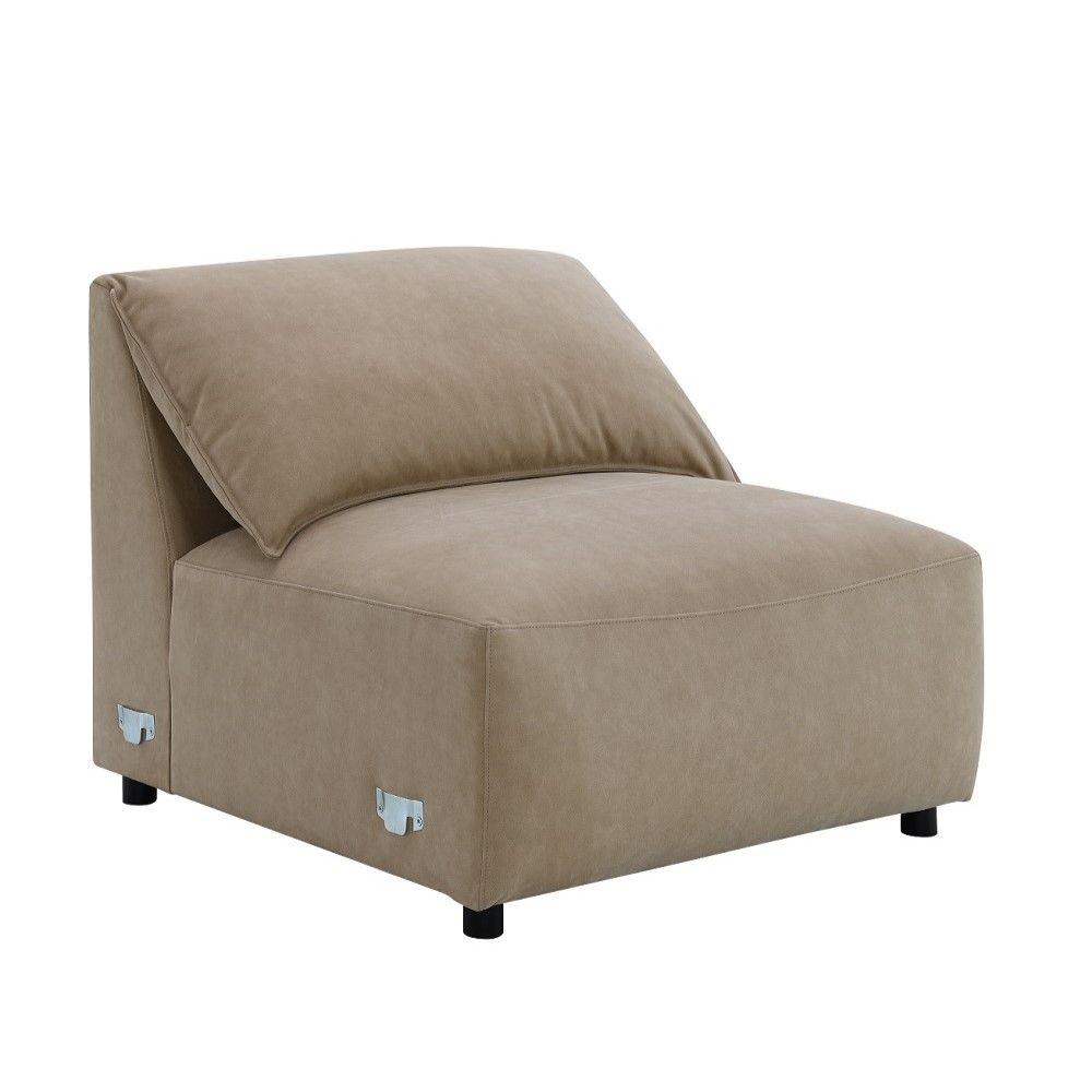 

    
 Shop  Contemporary Light Brown Composite Wood Sectional Sofa Acme Veata LV03090
