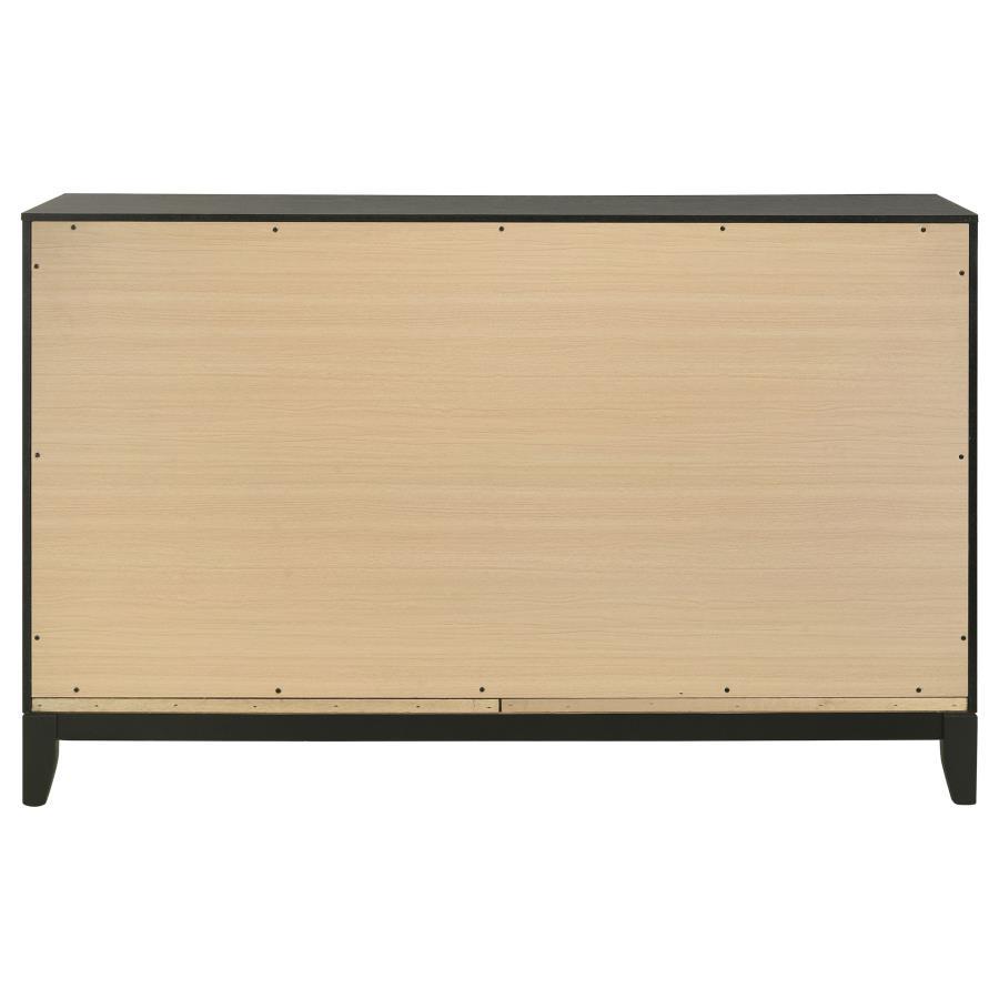 

    
 Shop  Contemporary Light Brown Wood King Panel Bedroom Set 5PCS Coaster Valencia 223041KE
