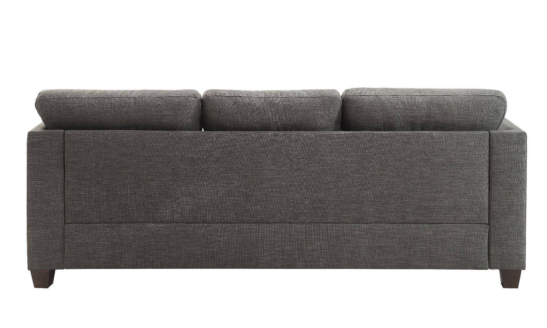 

    
Contemporary Light Charcoal Linen Sofa by Acme Laurissa 52405
