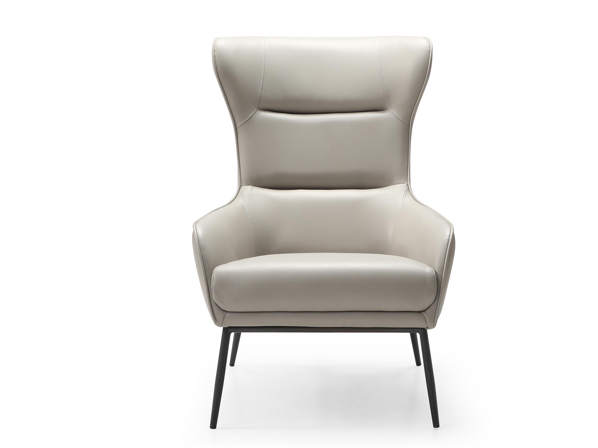Contemporary Accent Chair CH1707P-LGRY Wyatt CH1707P-LGRY in Light Gray Fabric