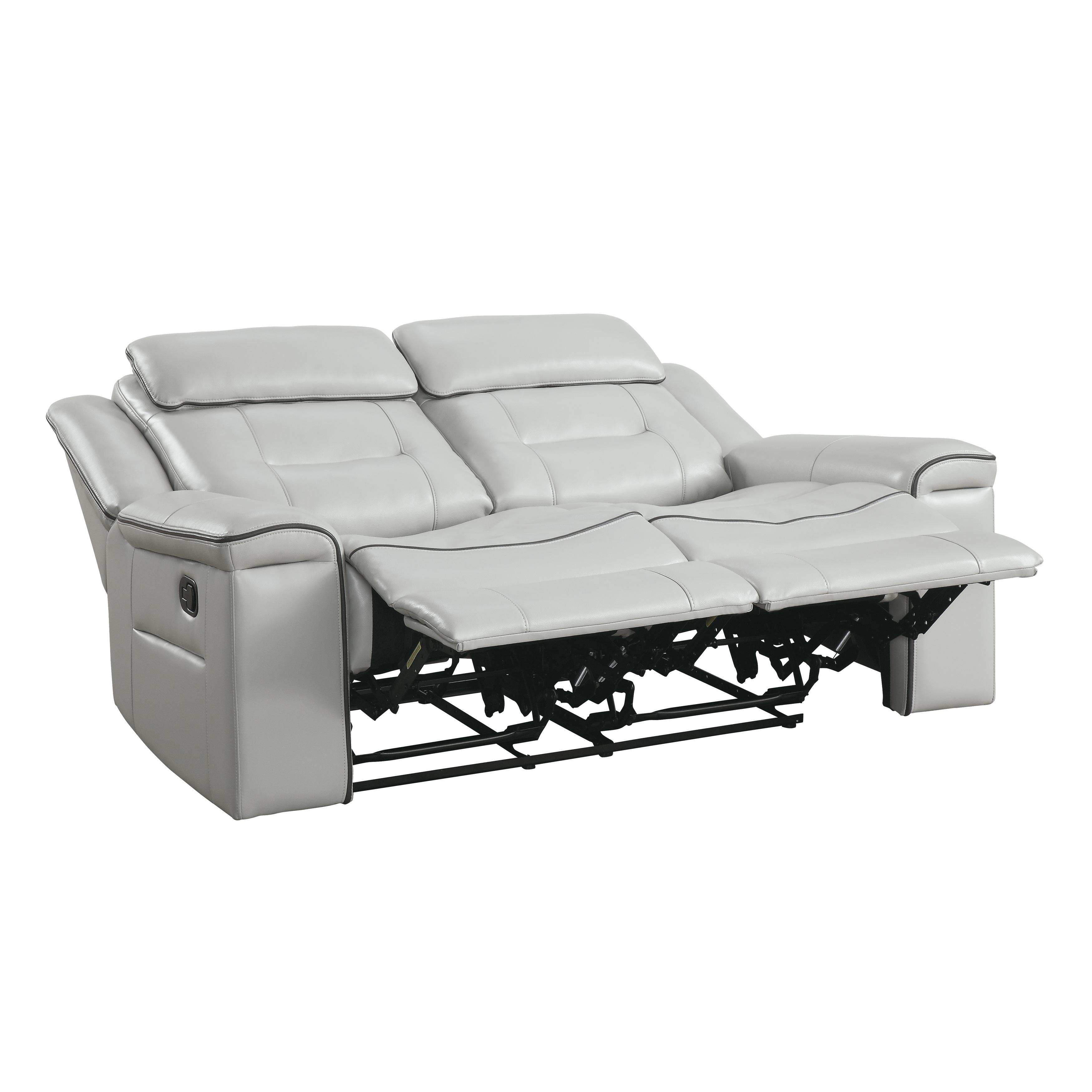 

                    
Buy Contemporary Light Gray Faux Leather Reclining Sofa Set 2pcs Homelegance 9999GY Darwan
