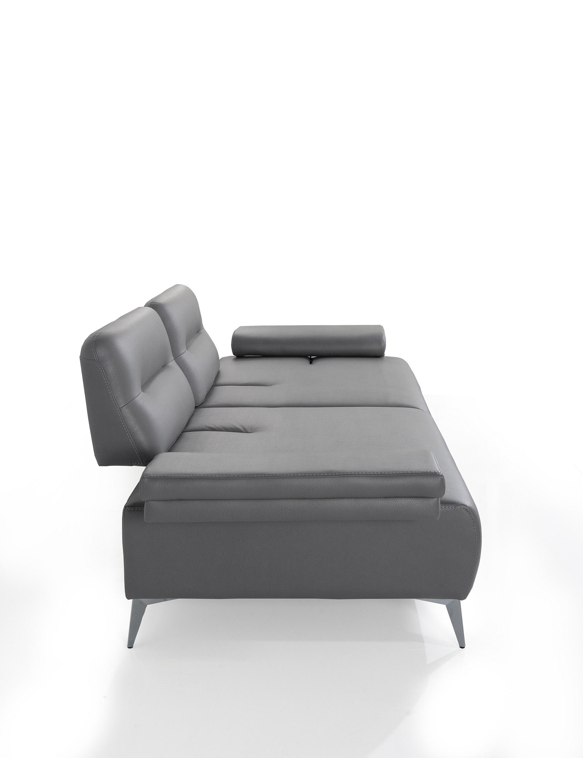 

                    
Buy Contemporary Light Gray Nubuck Leather Sofa WhiteLine SO1759-LGRY Ruslan
