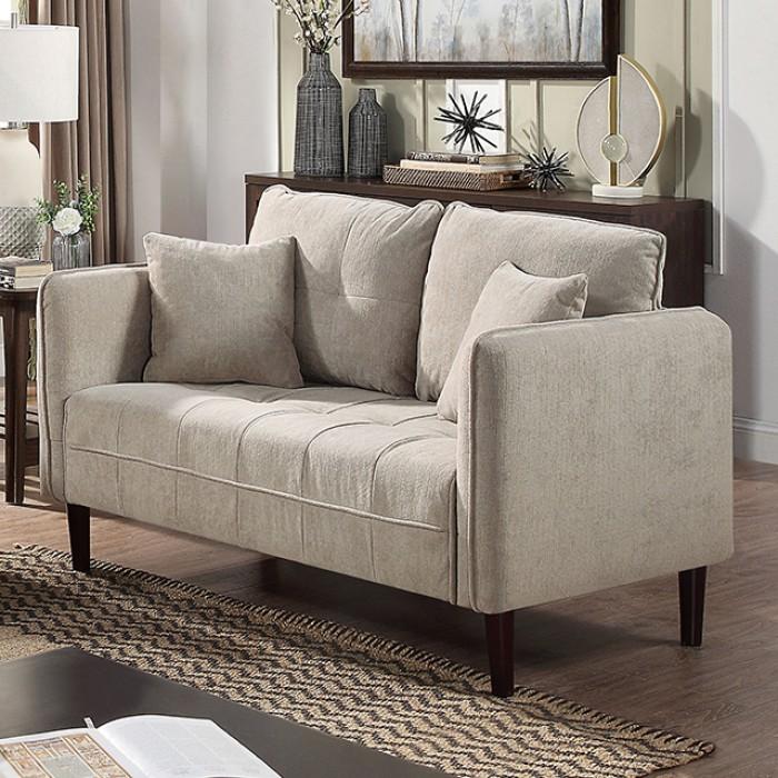 

    
Contemporary Light Gray Solid Wood Loveseat Furniture of America Lynda CM6736LG-LV-L

