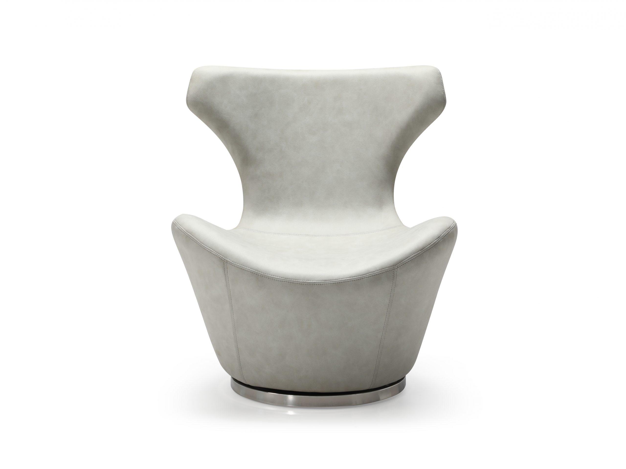 Contemporary Accent Chair CH1704F-LGRY Easton CH1704F-LGRY in Light Gray Fabric