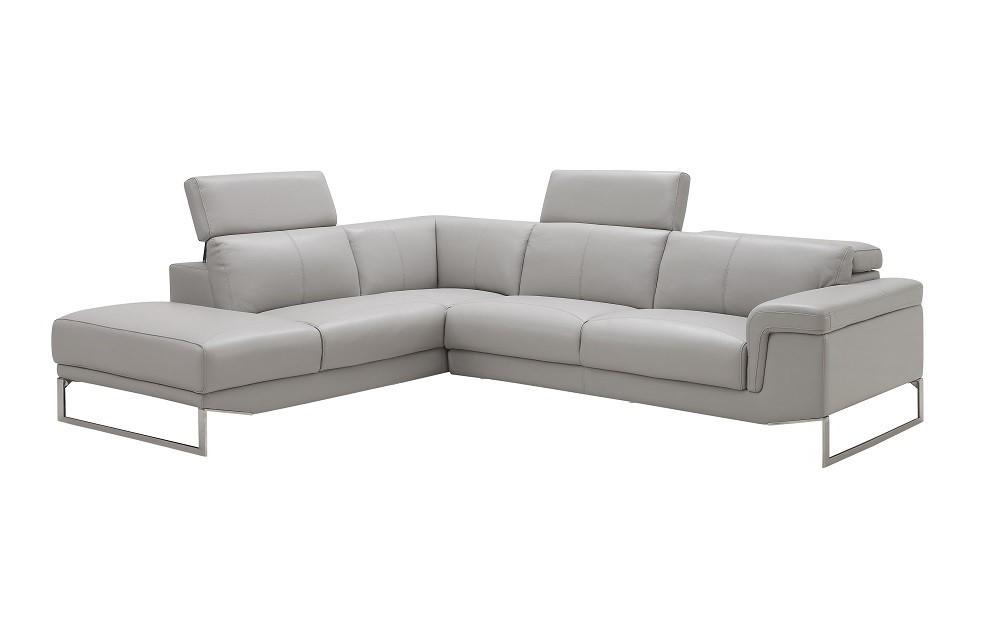 

    
Contemporary Light Grey Solid Wood Sectional Sofa LHC J&M Furniture Athena
