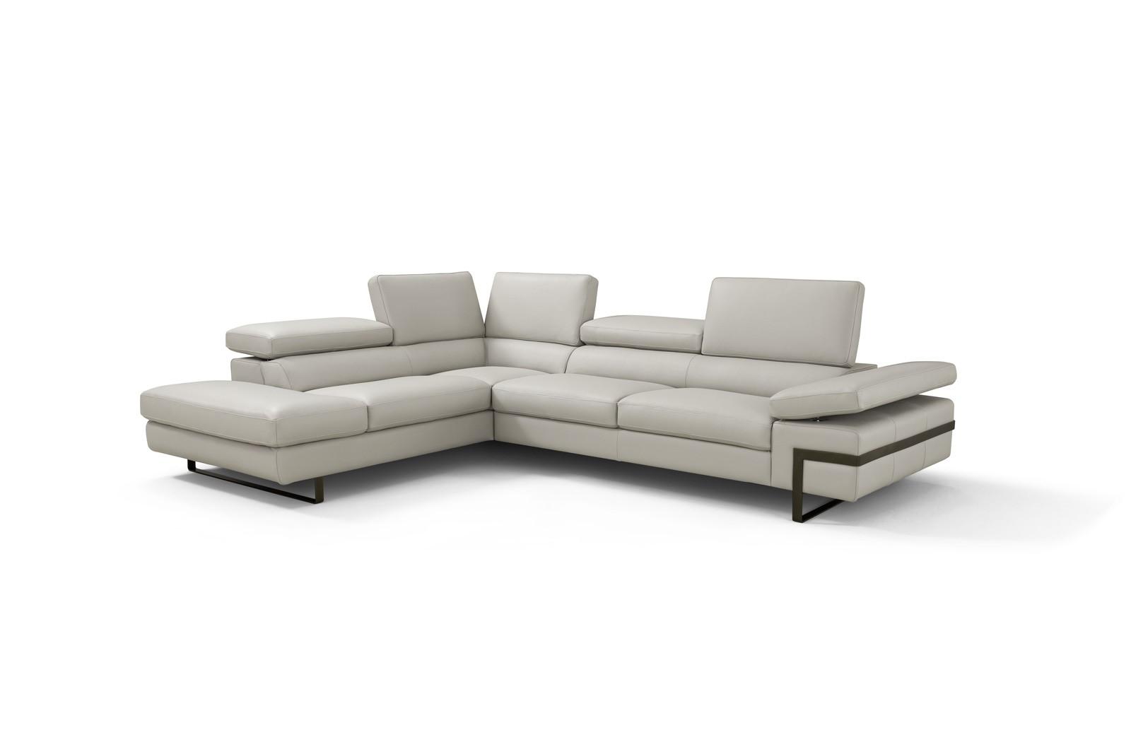 

    
Contemporary Light Grey Solid Wood Sectional Sofa LHC J&M Furniture Rimini
