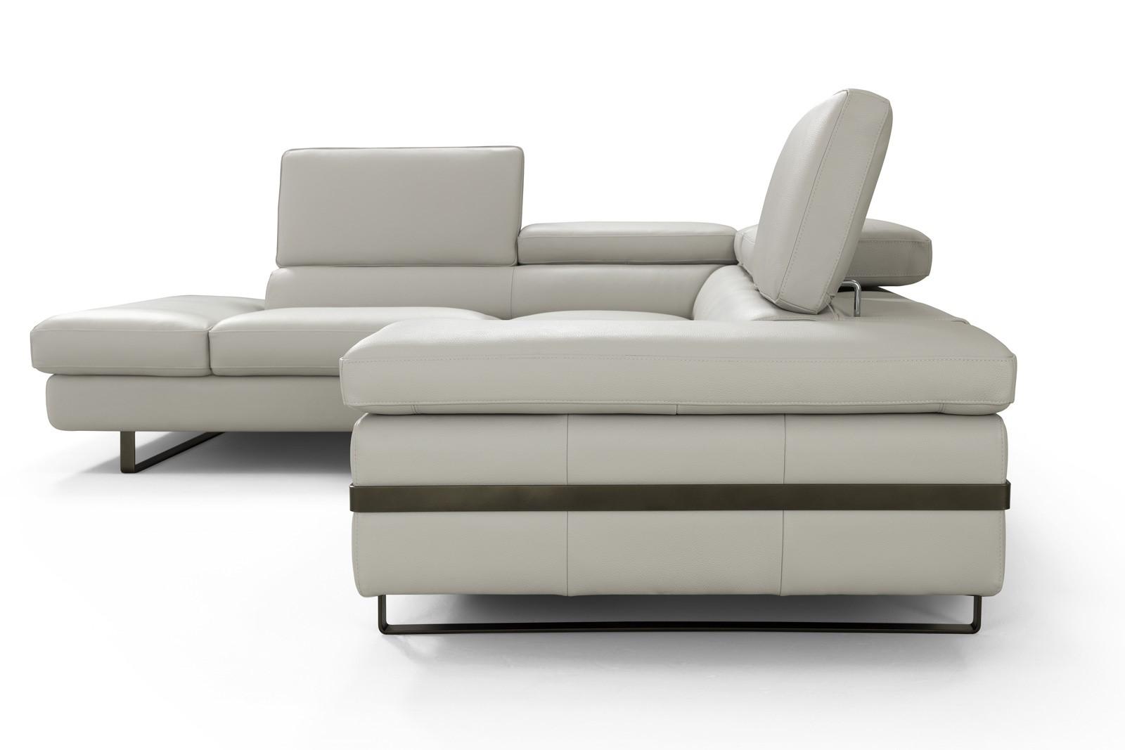 

                    
J&M Furniture Rimini Sectional Sofa Light Grey Italian Leather Purchase 
