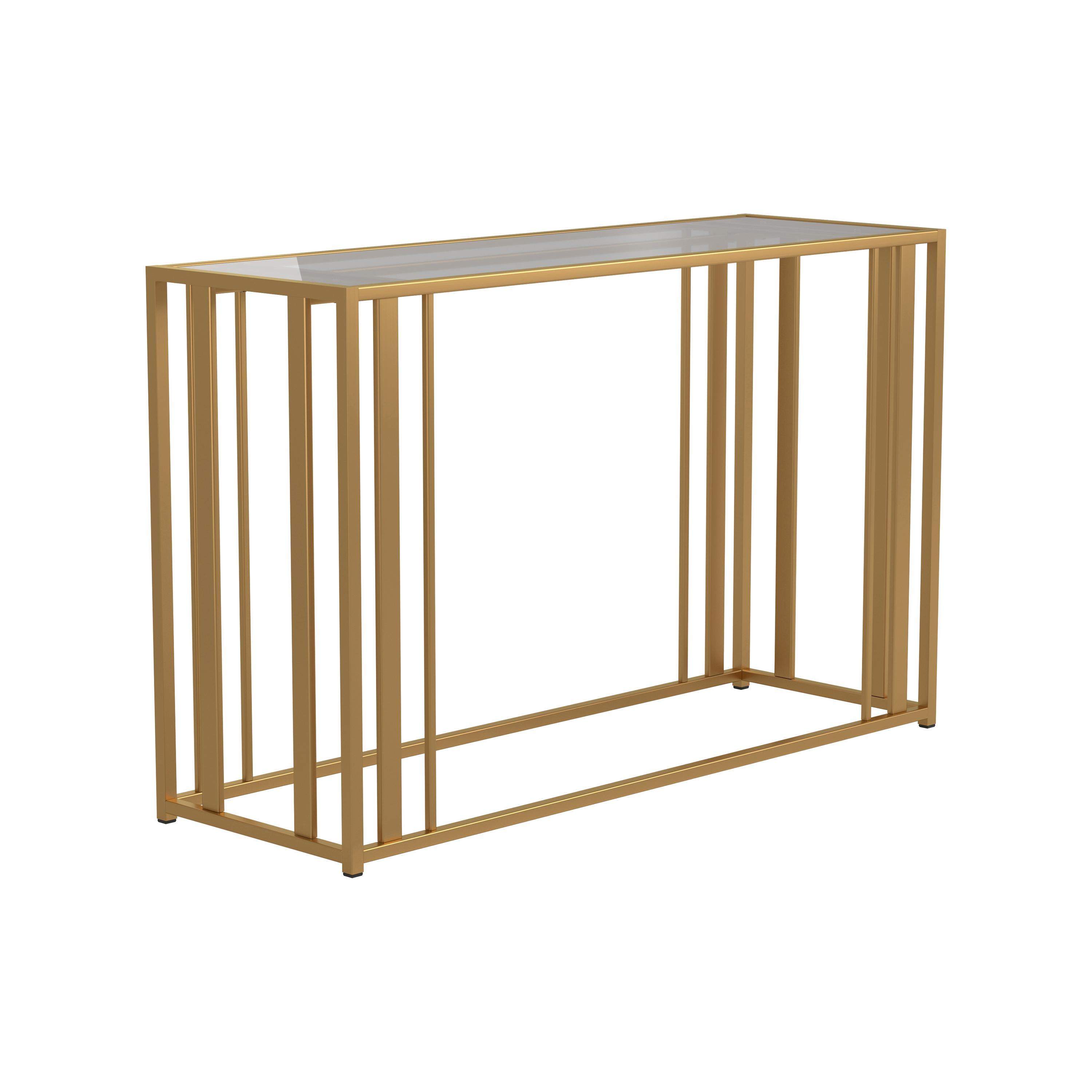 Contemporary Sofa Table 723609 Eastbrook 723609 in Brass 