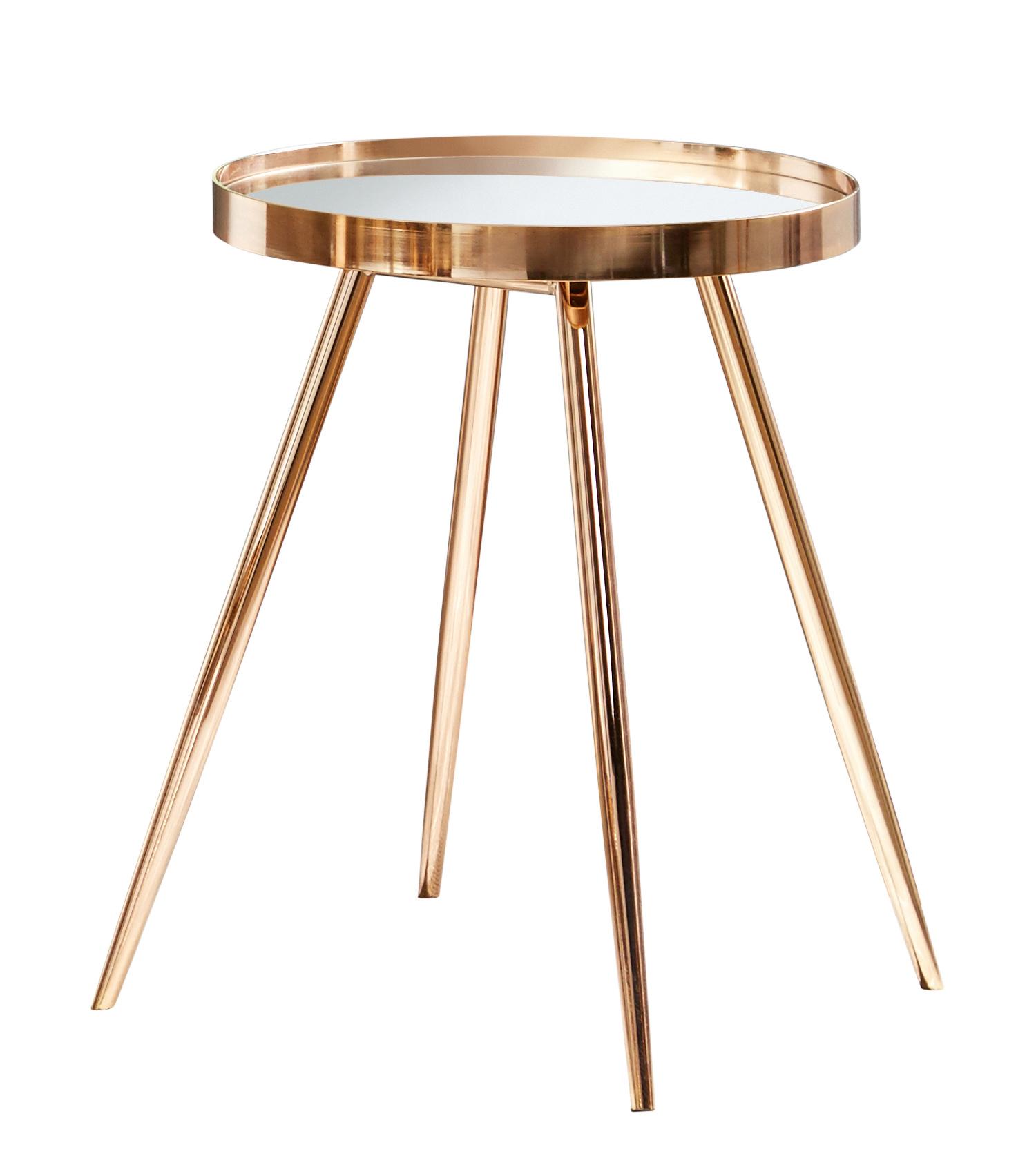 Contemporary End Table 723917 723917 in Gold 