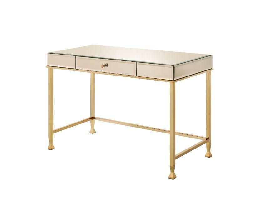 Contemporary Writing Desk 92977 Canine 92977 in Gold 