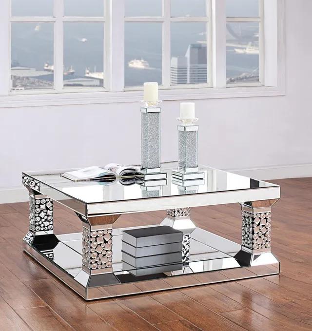

                    
Acme Furniture Kachina Coffee Table and 2 End Tables Mirrored  Purchase 
