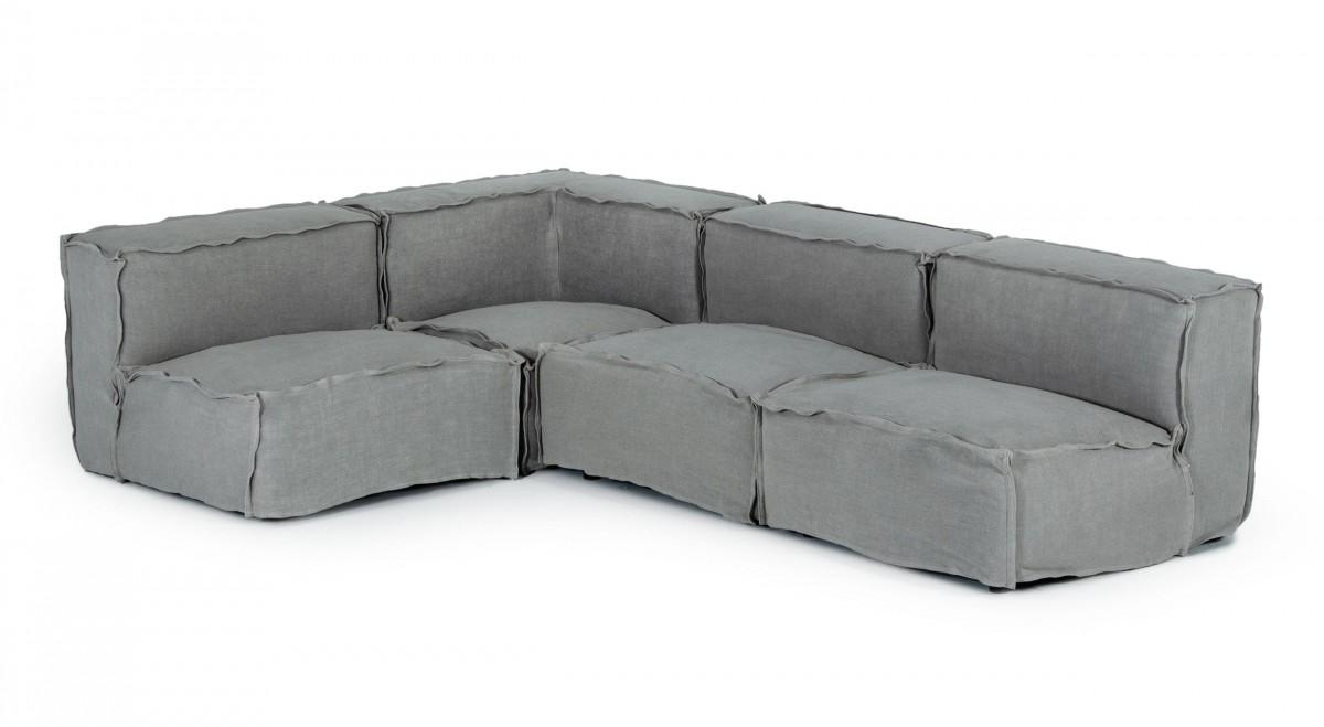Modern Sectional Sofa Navstar VGUIMY768 in Gray Fabric