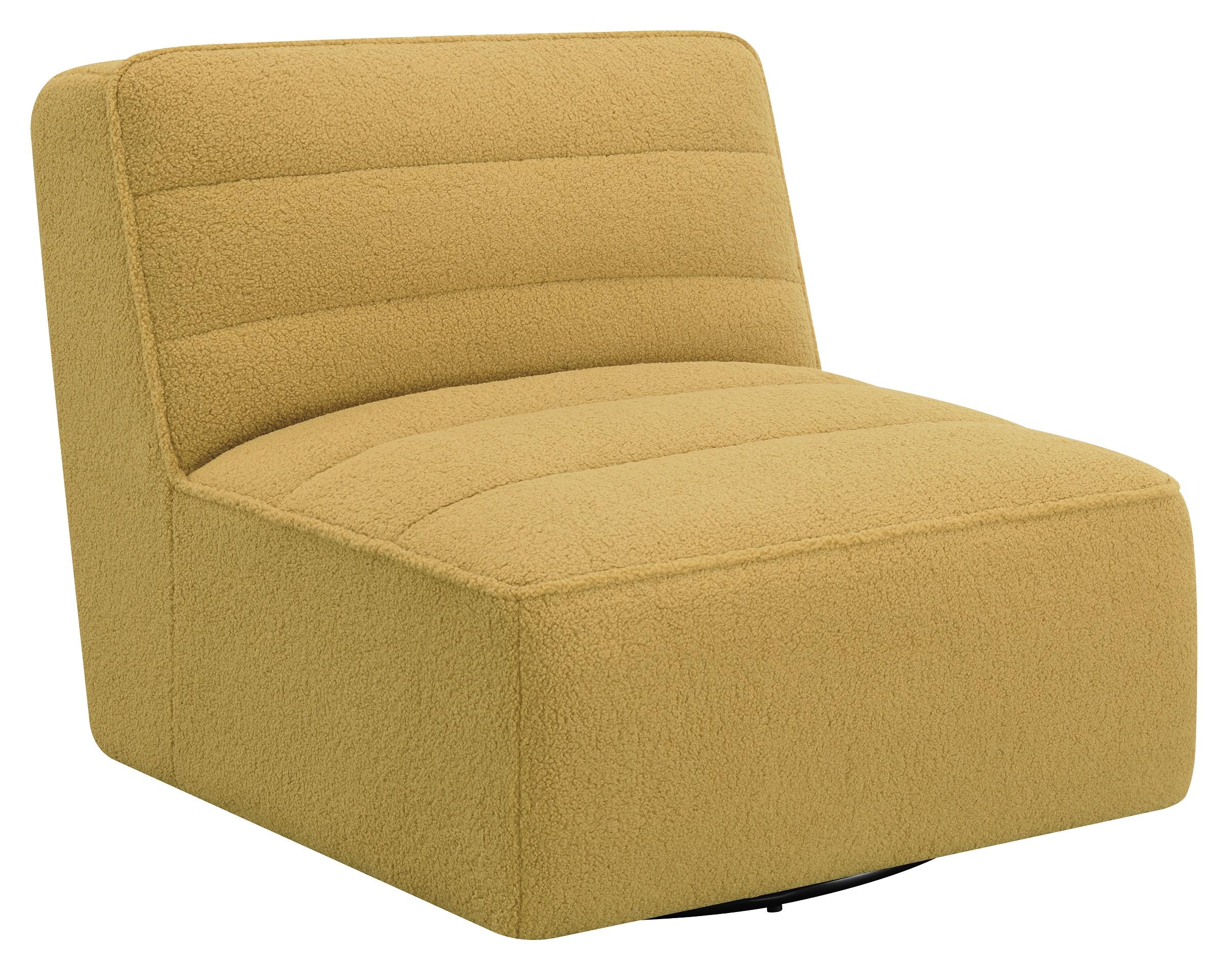 

    
Coaster 905724 Armless Chair Yellow 905724
