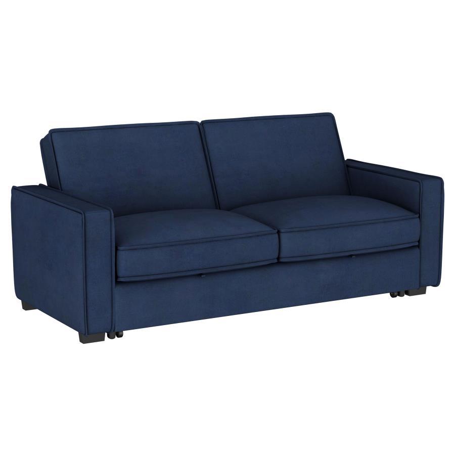 

    
Contemporary Navy Blue Wood Sectional Sofa Coaster Gretchen 360240
