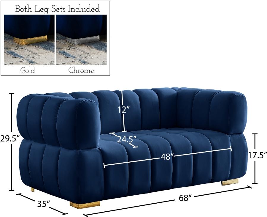

    
Meridian Furniture Gwen Living Room Set 2PCS 670Navy-S-2PCS Living Room Set Navy 670Navy-S-2PCS
