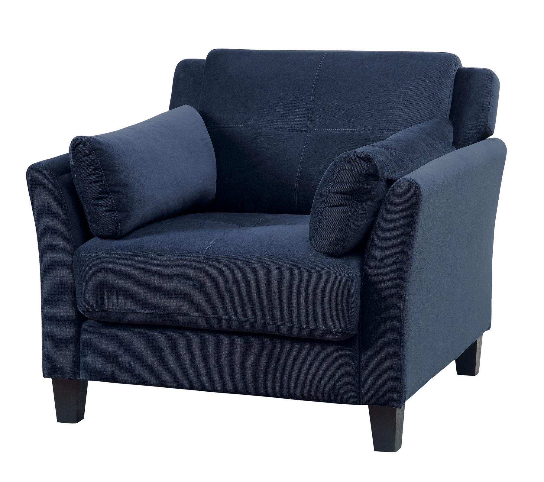 

                    
Furniture of America CM6716NV-3PC Ysabel Sofa Loveseat and Chair Set Navy Flannelette Purchase 
