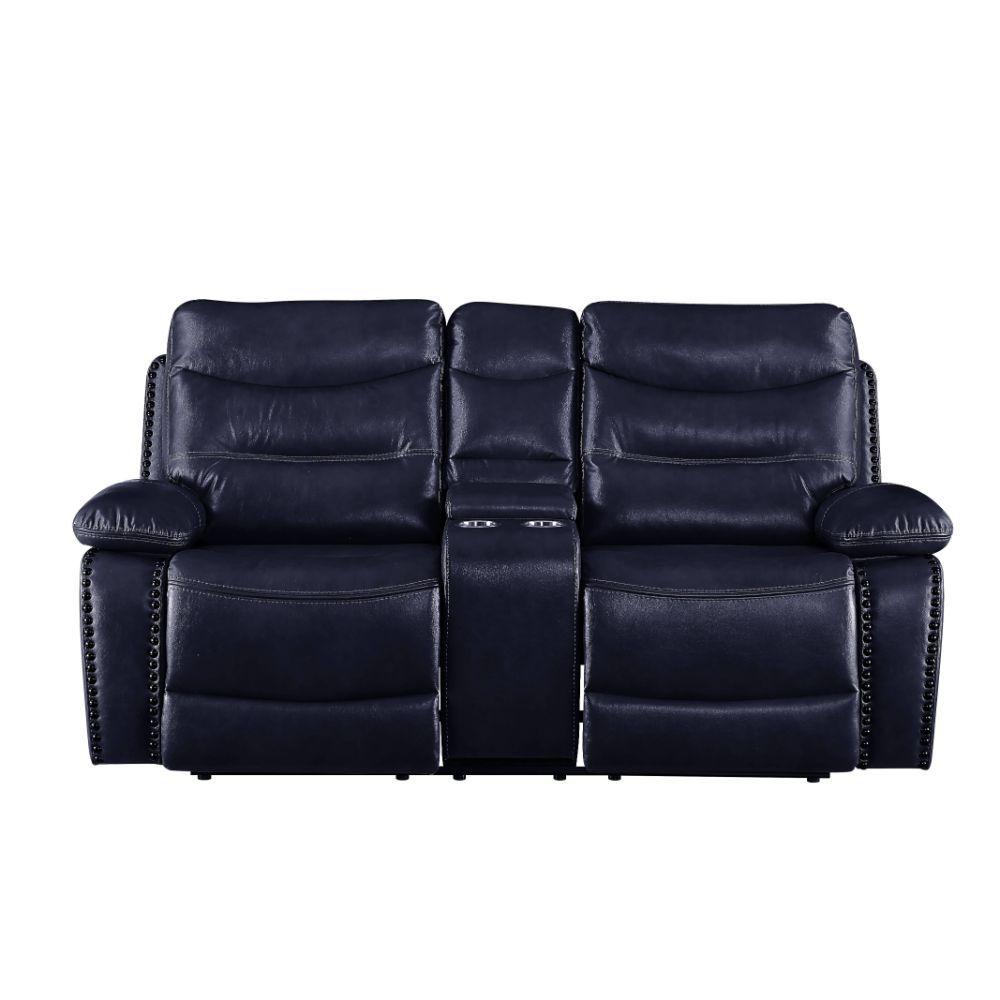 

                    
Buy Contemporary Navy Leather Motion Sofa + Loveseat + Power Recliner w/ Console by Acme Aashi 55370-3pcs

