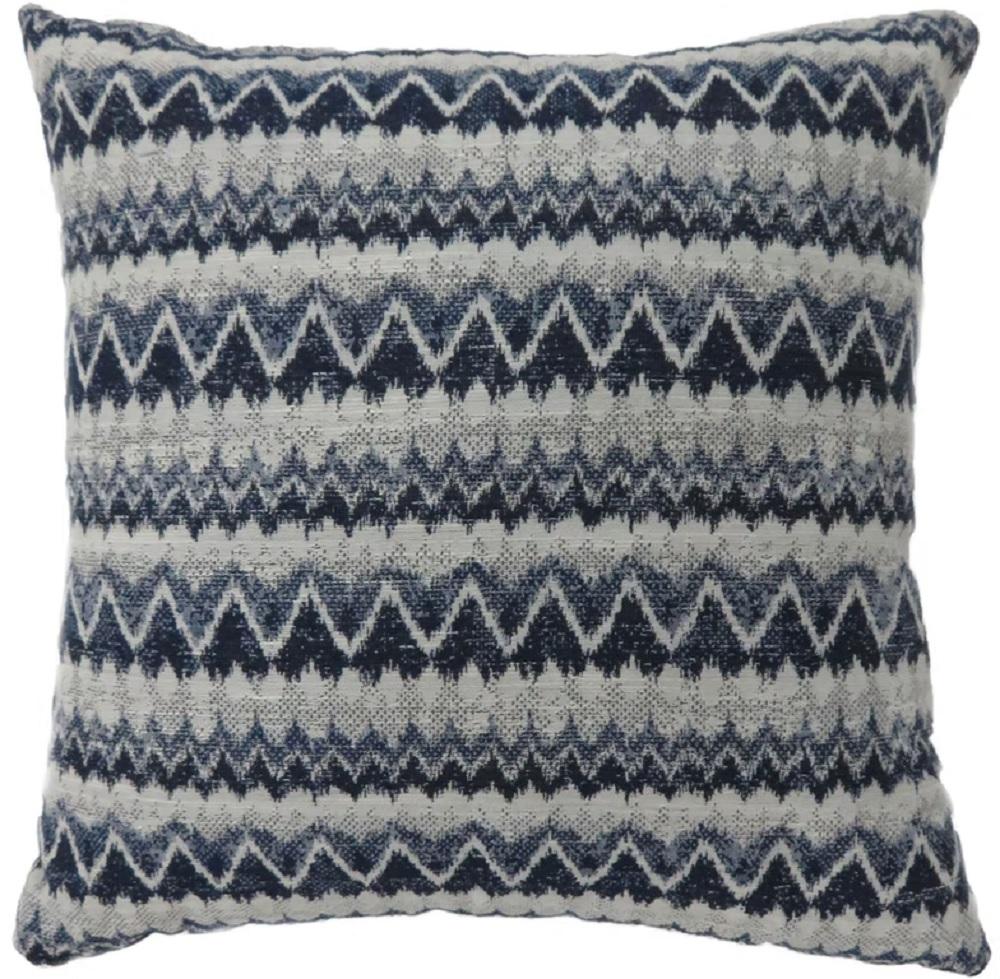 Contemporary Throw Pillow PL6033NV-S Lindy PL6033NV-S in Navy 