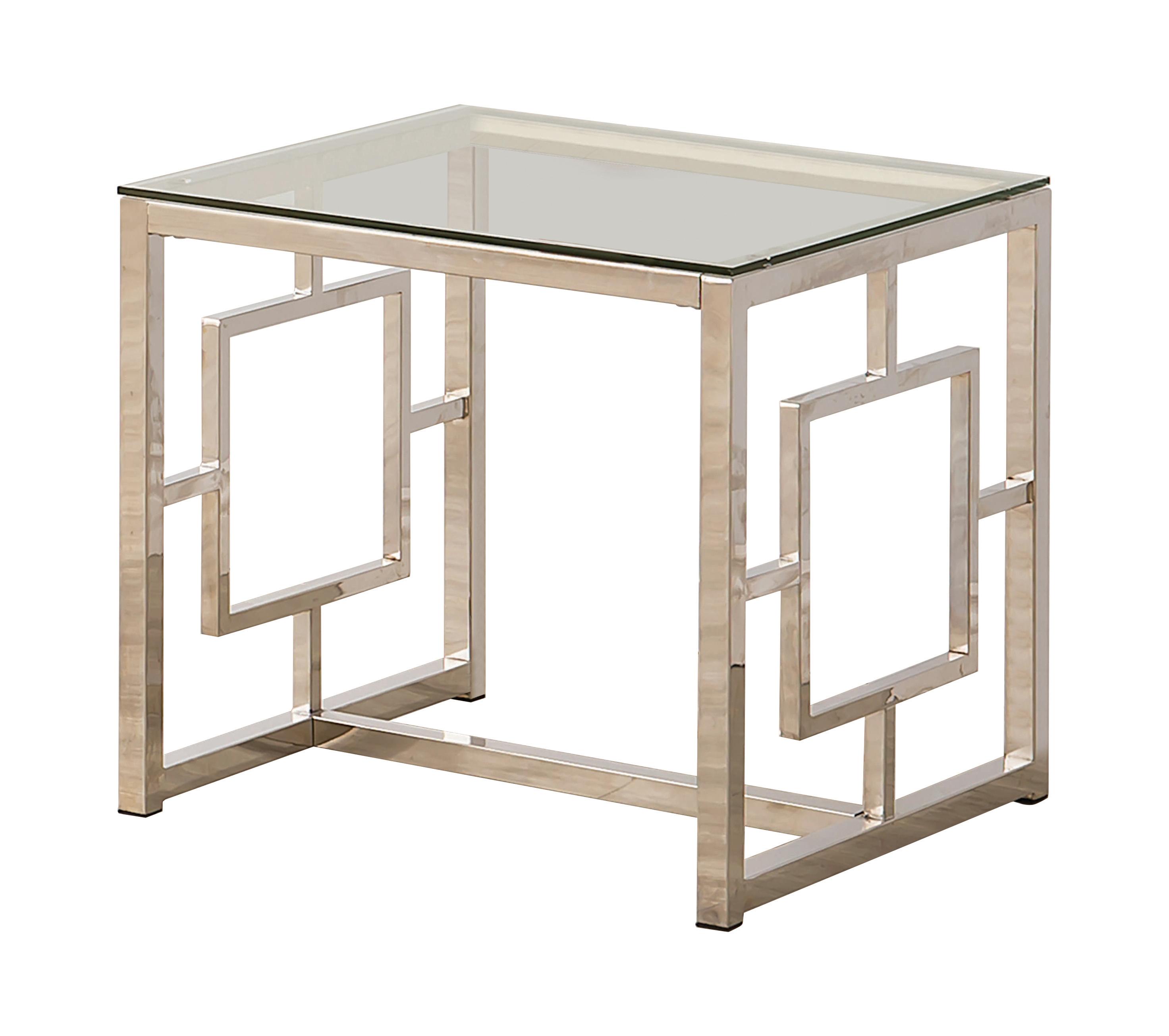 Contemporary End Table 703737 703737 in Gray 