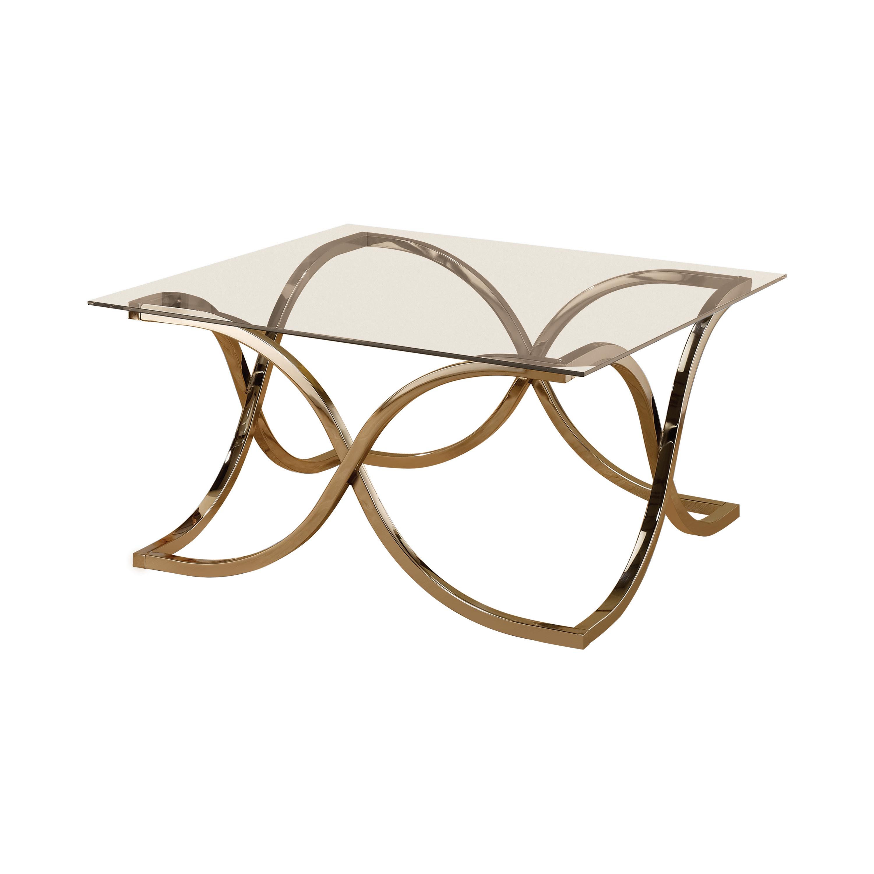 

    
Contemporary Nickel Tempered Glass Coffee Table Coaster 701918
