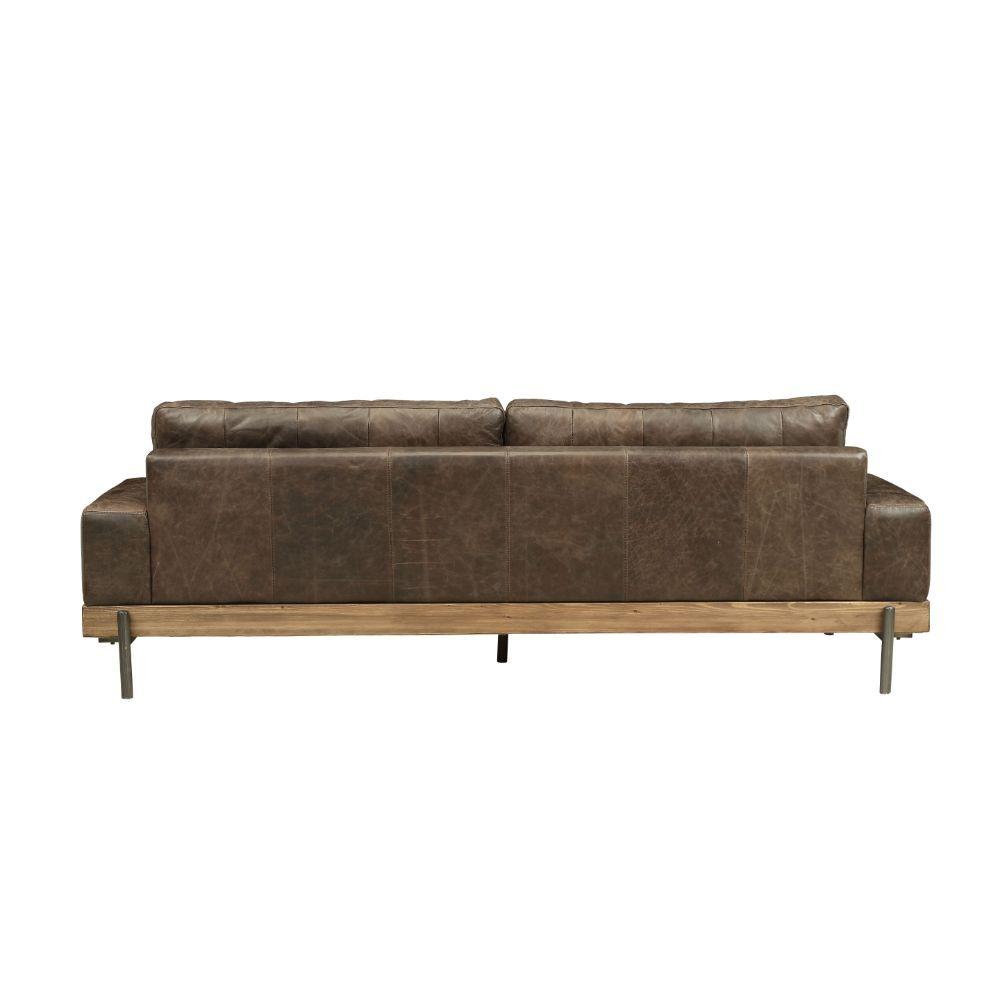 

                    
Acme Furniture Silchester Sofa and Chair Chocolate Top grain leather Purchase 
