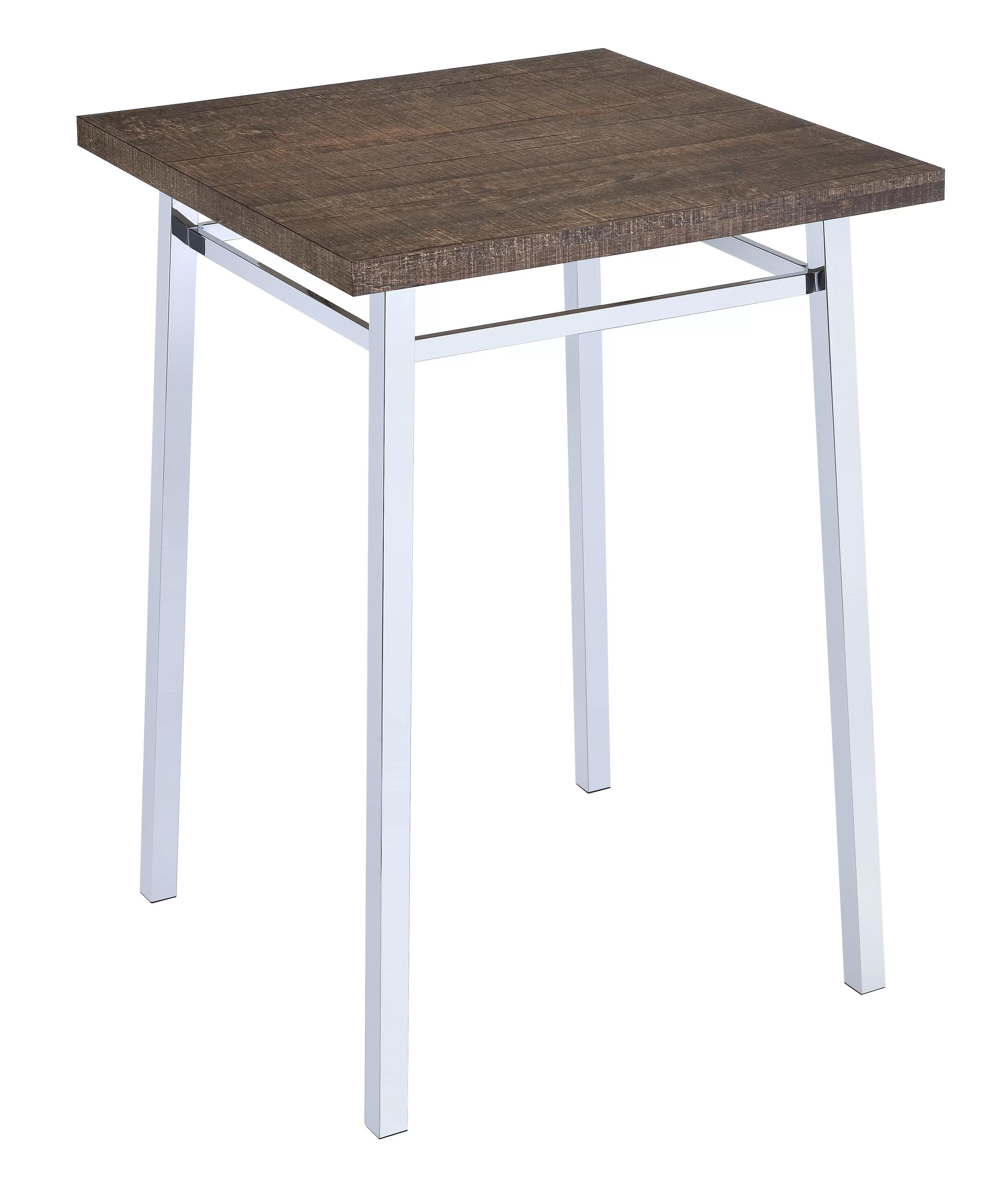 

    
Contemporary Oak & Chrome Counter Height Table by Acme Nadie 72595
