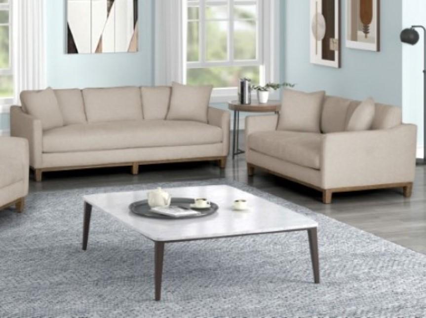 

    
Contemporary Oatmeal Solid Wood Loveseat Furniture of America Halden FM64200-LV-L
