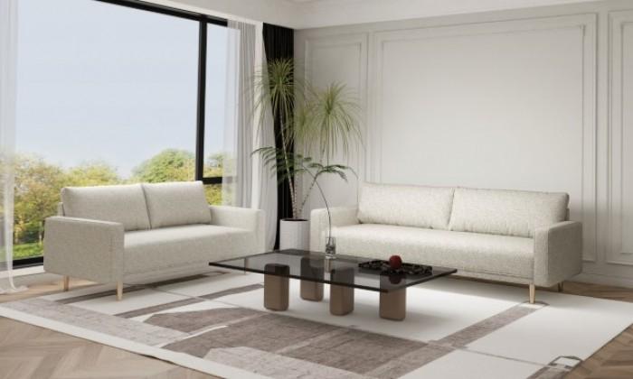 Contemporary Living Room Set Elverum Living Room Set 2PCS FM61000WH-SF-S-2PCS FM61000WH-SF-S-2PCS in Off-White 