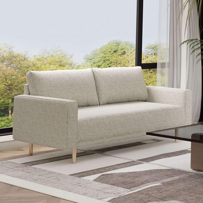 

    
Contemporary Off-White Solid Wood Loveseat Furniture of America Elverum FM61000WH-LV-L

