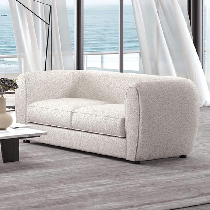

    
Contemporary Off-White Solid Wood Loveseat Furniture of America Verdal FM61001WH-LV-L
