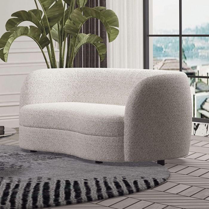 

    
Contemporary Off-White Solid Wood Loveseat Furniture of America Versoix FM61003WH-LV-L
