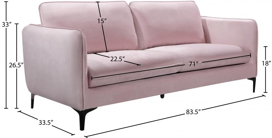 

    
690Pink-S Meridian Furniture Sofa
