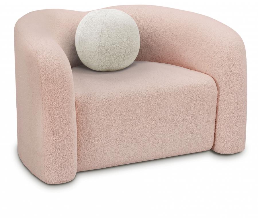 

    
Contemporary Pink Eucalyptus Wood Chair Meridian Furniture Kali 186Pink-C
