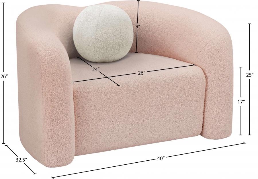 

                    
Buy Contemporary Pink Eucalyptus Wood Chair Meridian Furniture Kali 186Pink-C
