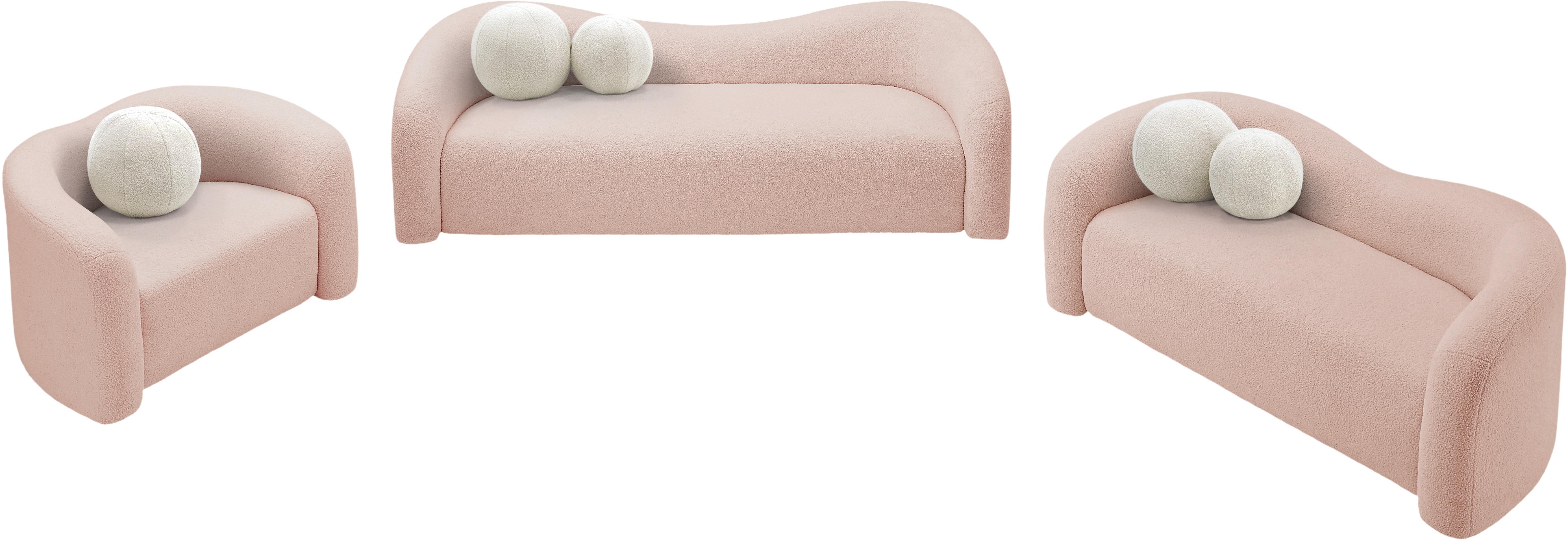 

                    
Buy Contemporary Pink Eucalyptus Wood Sofa Meridian Furniture Kali 186Pink-S
