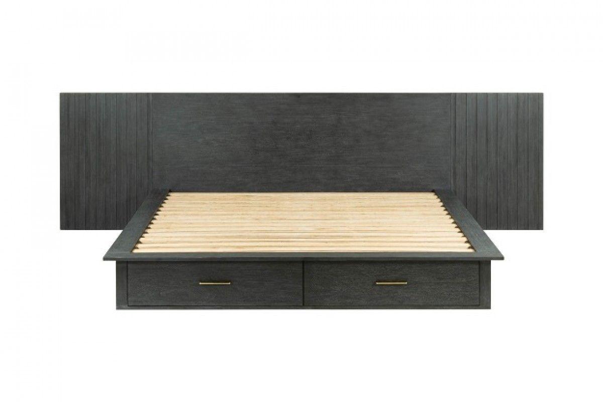 

    
Contemporary King Platform Dark Grey Bed w/ Drawers by VIG Modrest Manchester
