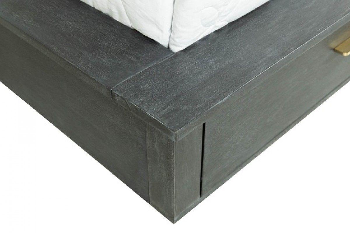 

                    
Buy Contemporary King Platform Dark Grey Bed w/ Drawers by VIG Modrest Manchester
