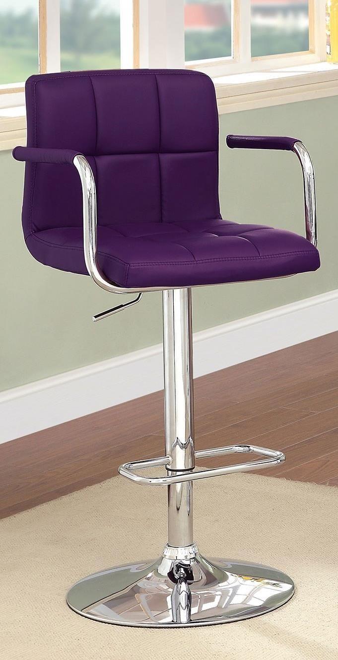 

    
Furniture of America CM-BR6917PR Corfu Bar Stool Purple CM-BR6917PR
