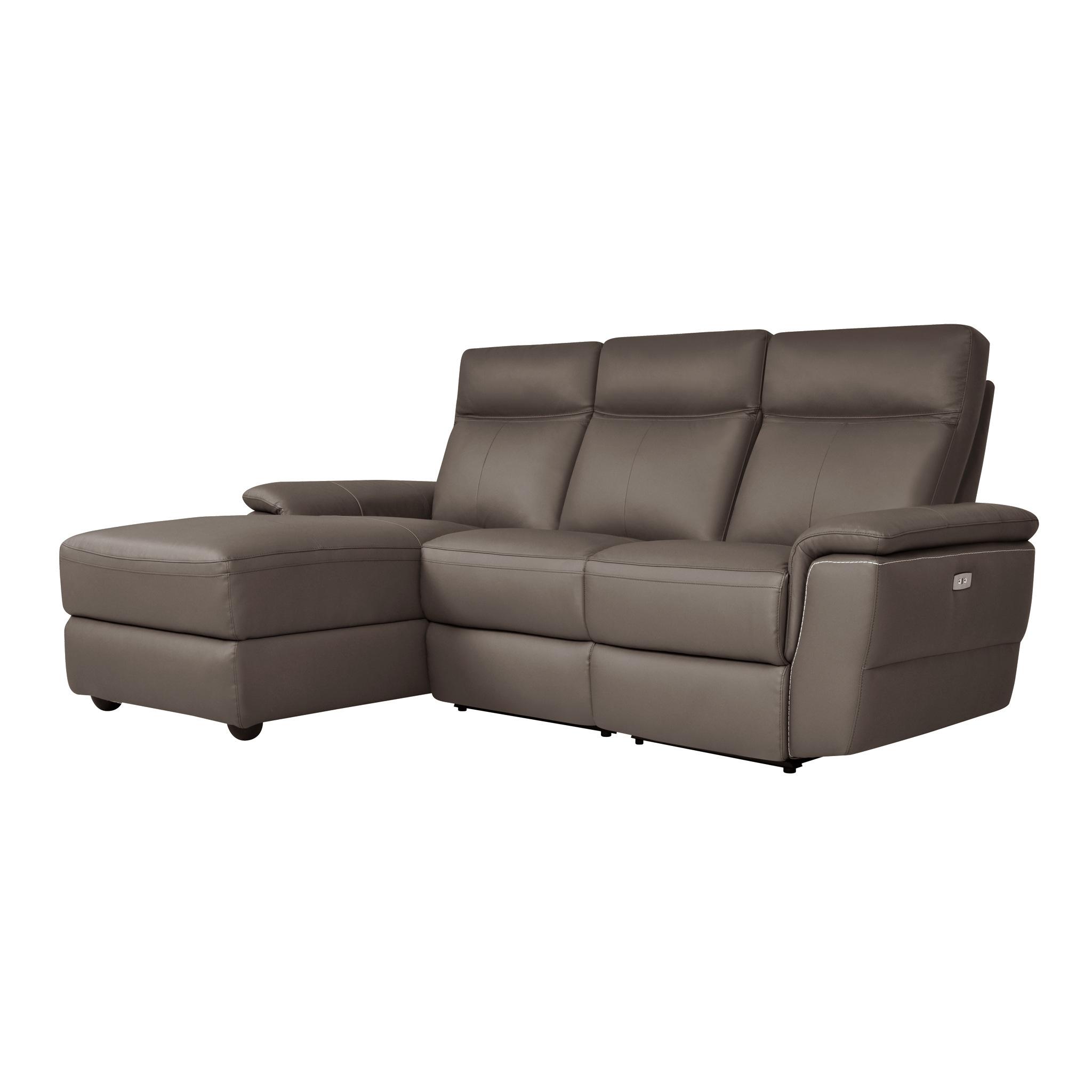 

    
Contemporary Raisin Leather 3-Piece LSF Power Reclining Sectional Homelegance 8308*35LRC Olympia
